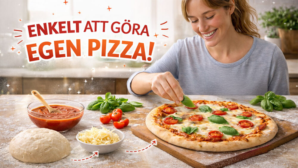 gör god hemmagjord pizza på enklaste vis