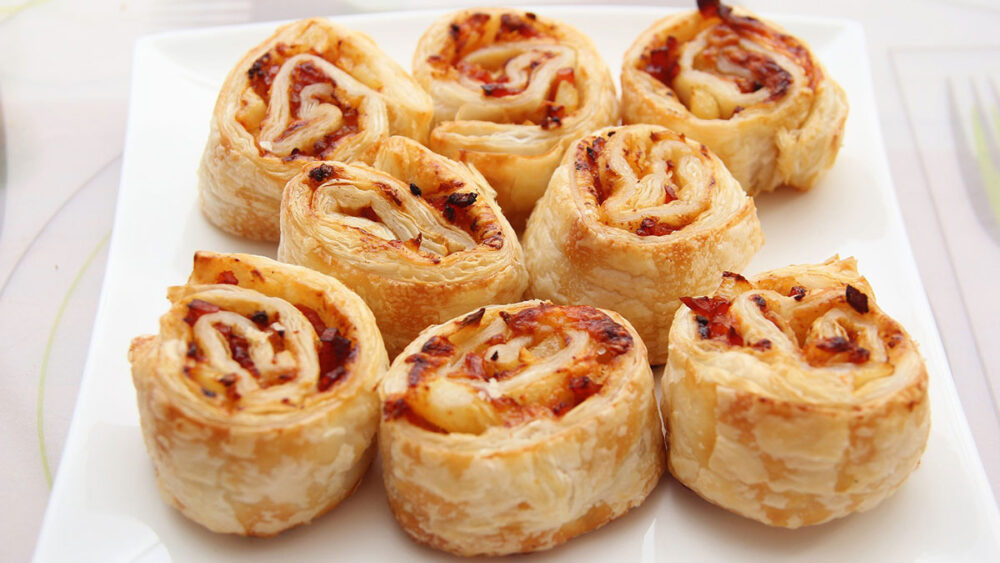 Små pizzarullar fungerar lika bra som snittar