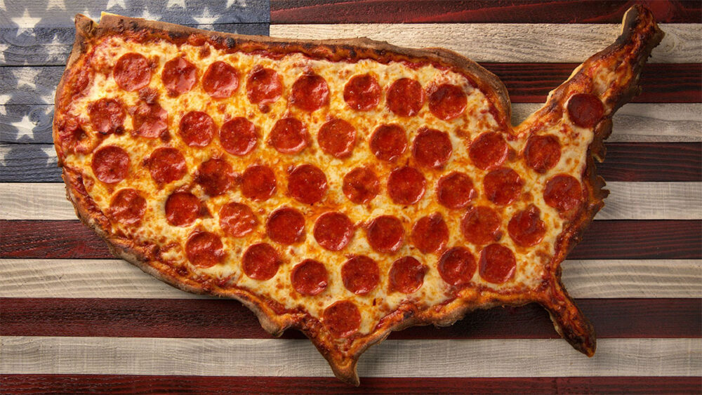 Mer Amerikansk pizza blir det inte